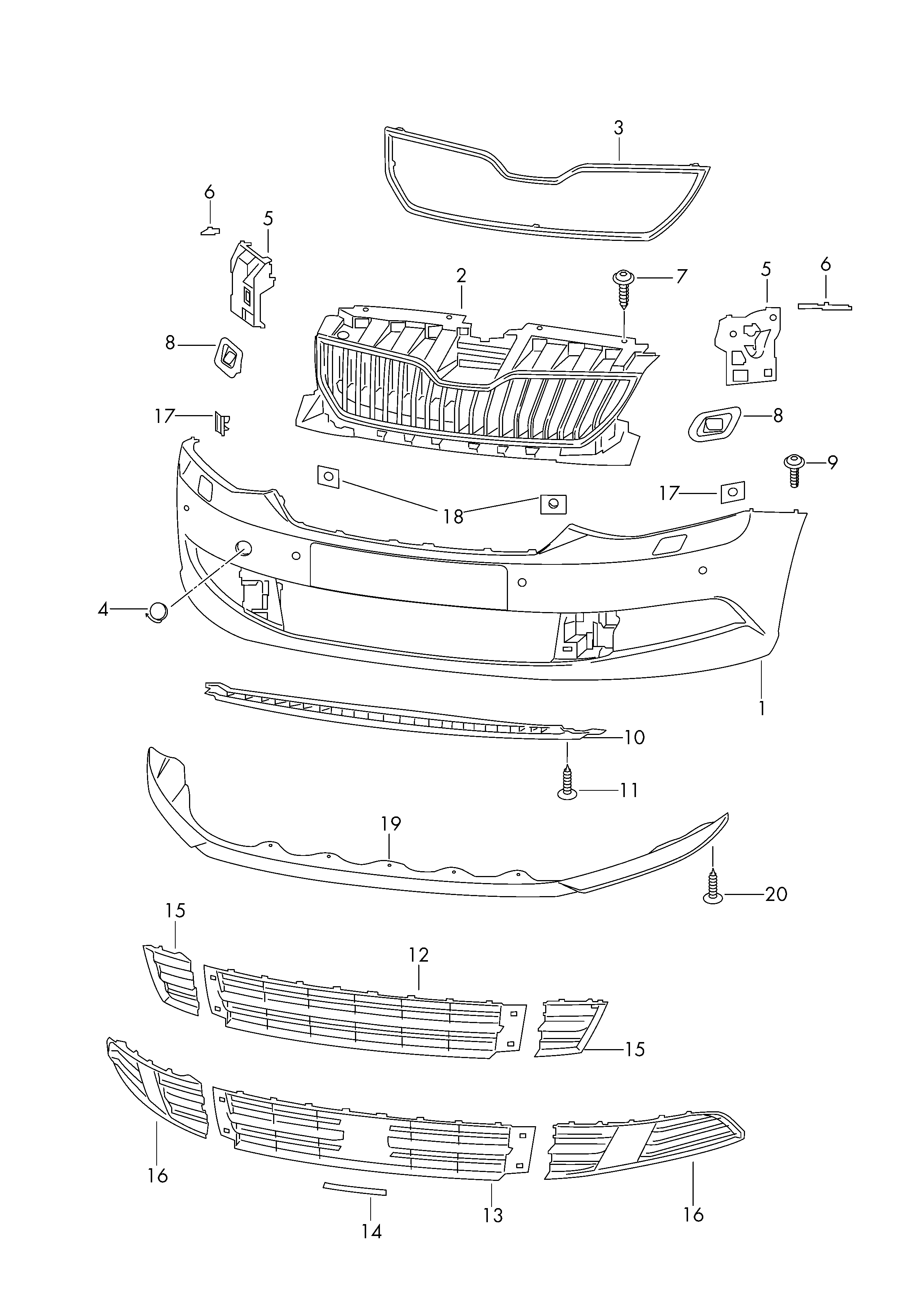 VAG 6V0853677 - Ritilä inparts.fi