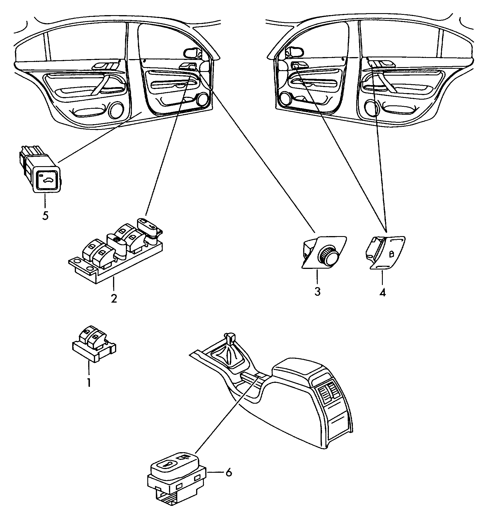 VAG 1Z0 959 858 B - Kytkin, lasinnostin inparts.fi