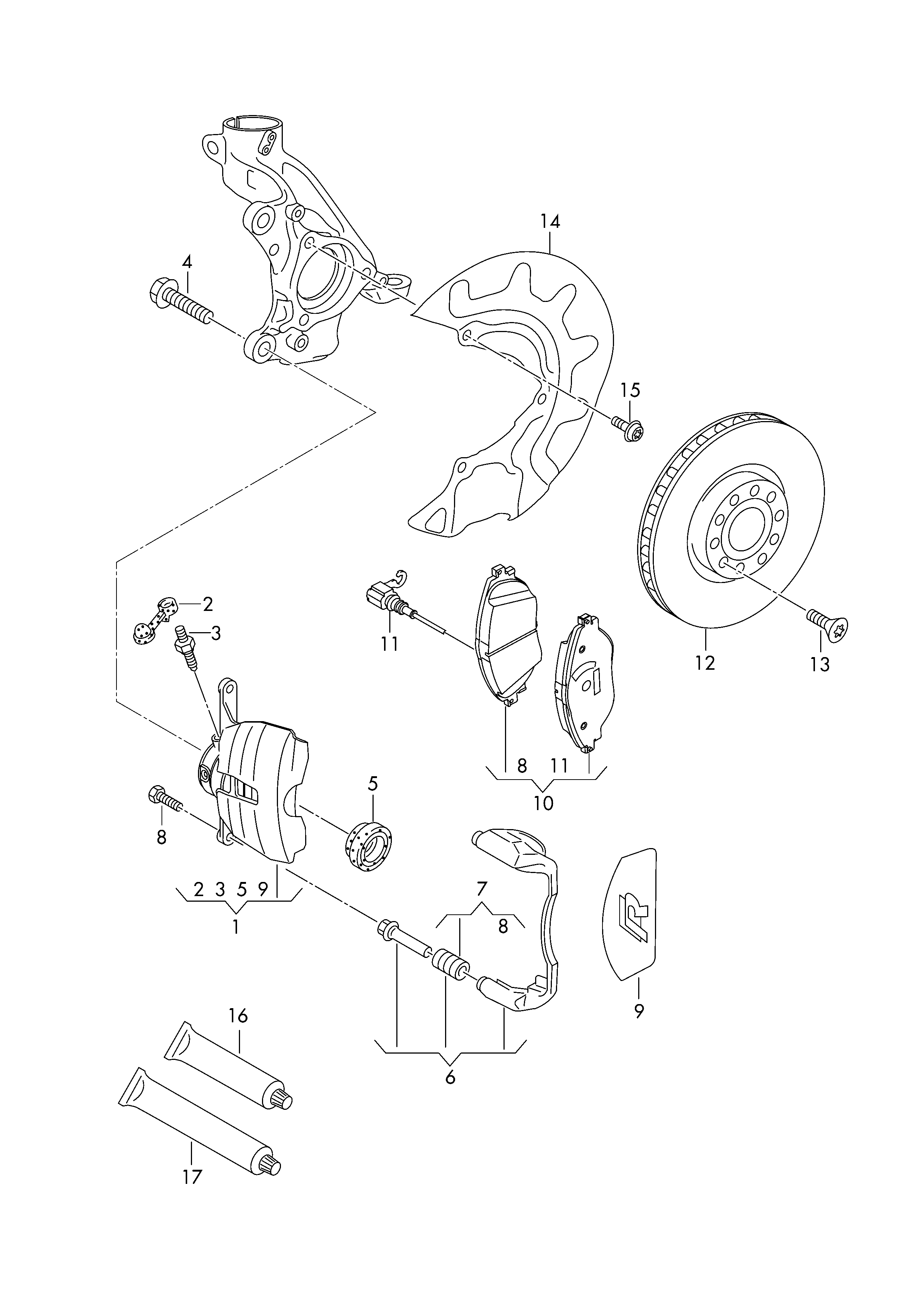 Seat 3C0 615 123 - Jarrusatula inparts.fi