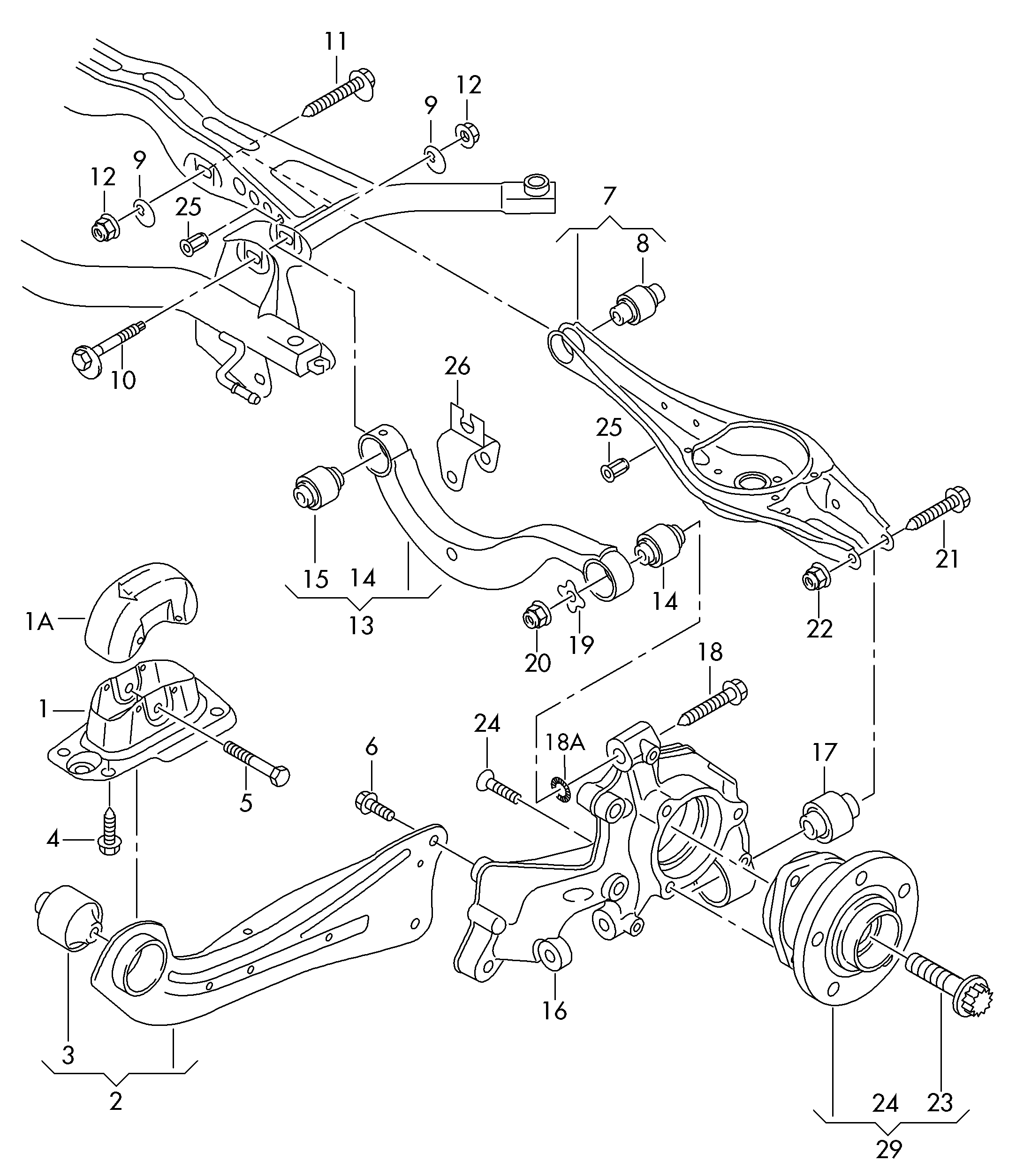 Seat 3Q0 505 223 - Tukivarsi, pyöräntuenta inparts.fi