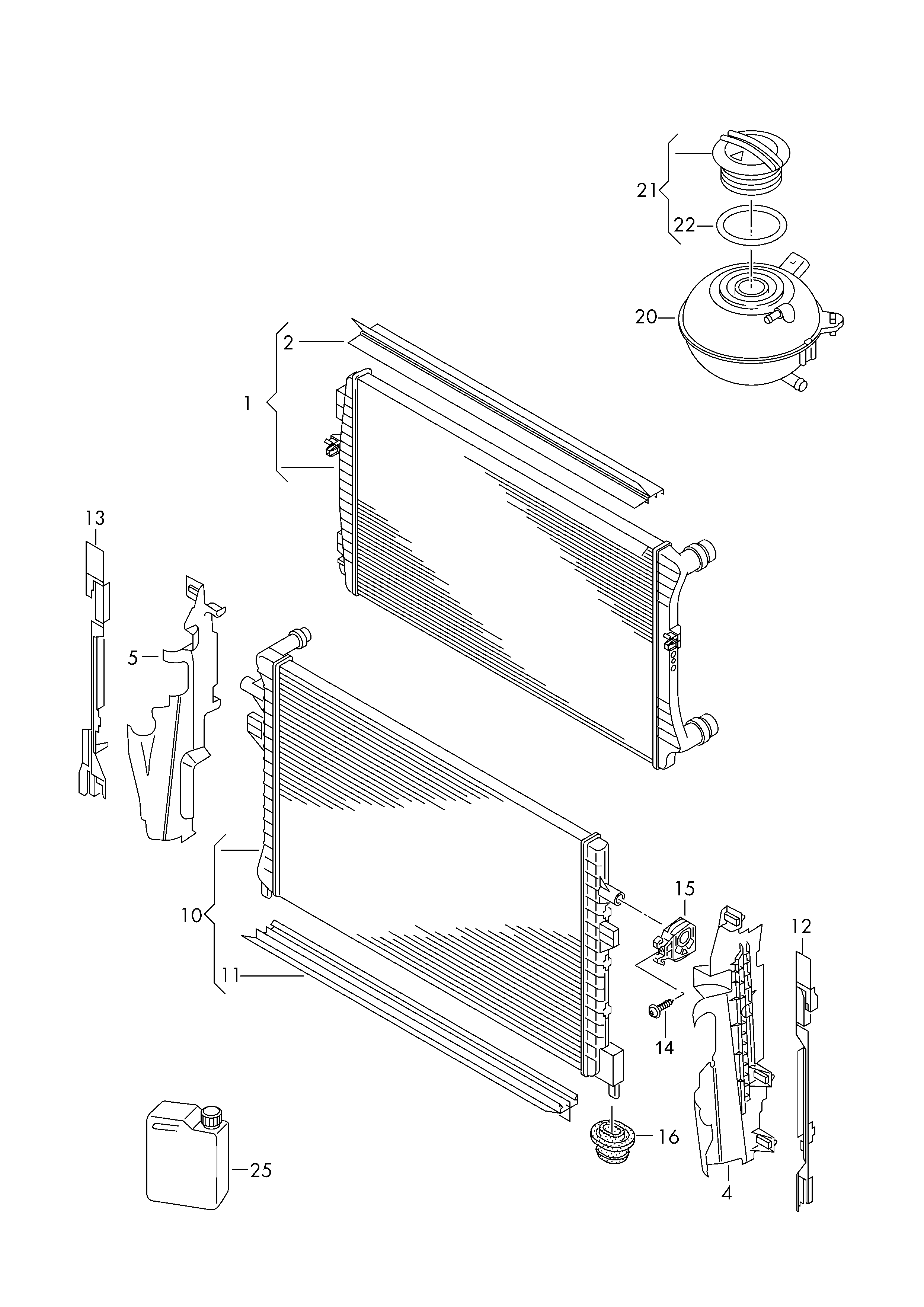 Seat 5Q0121251EN - Jäähdytin,moottorin jäähdytys inparts.fi