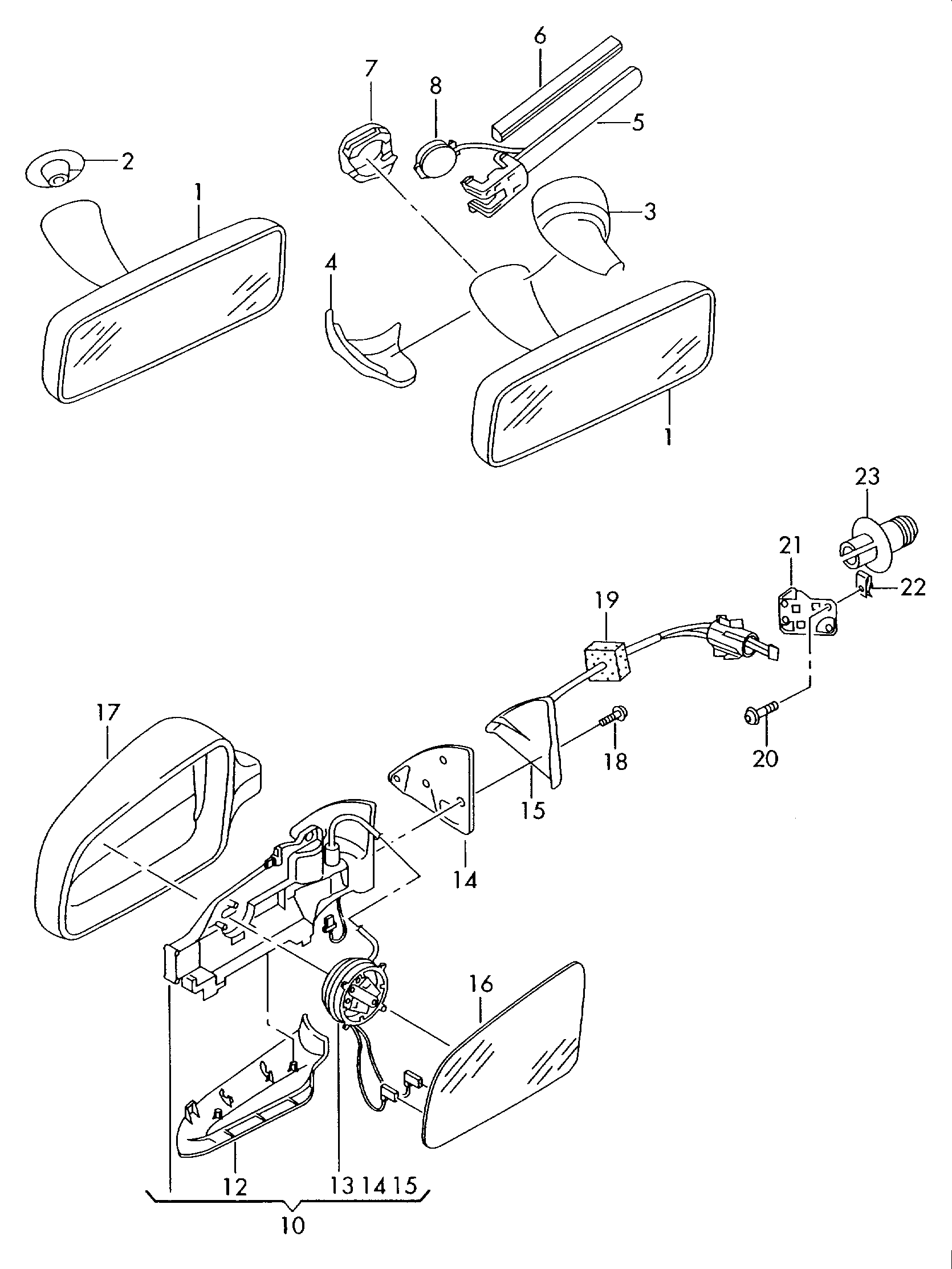 Skoda 1Z1857521F - Peililasi, ulkopeili inparts.fi