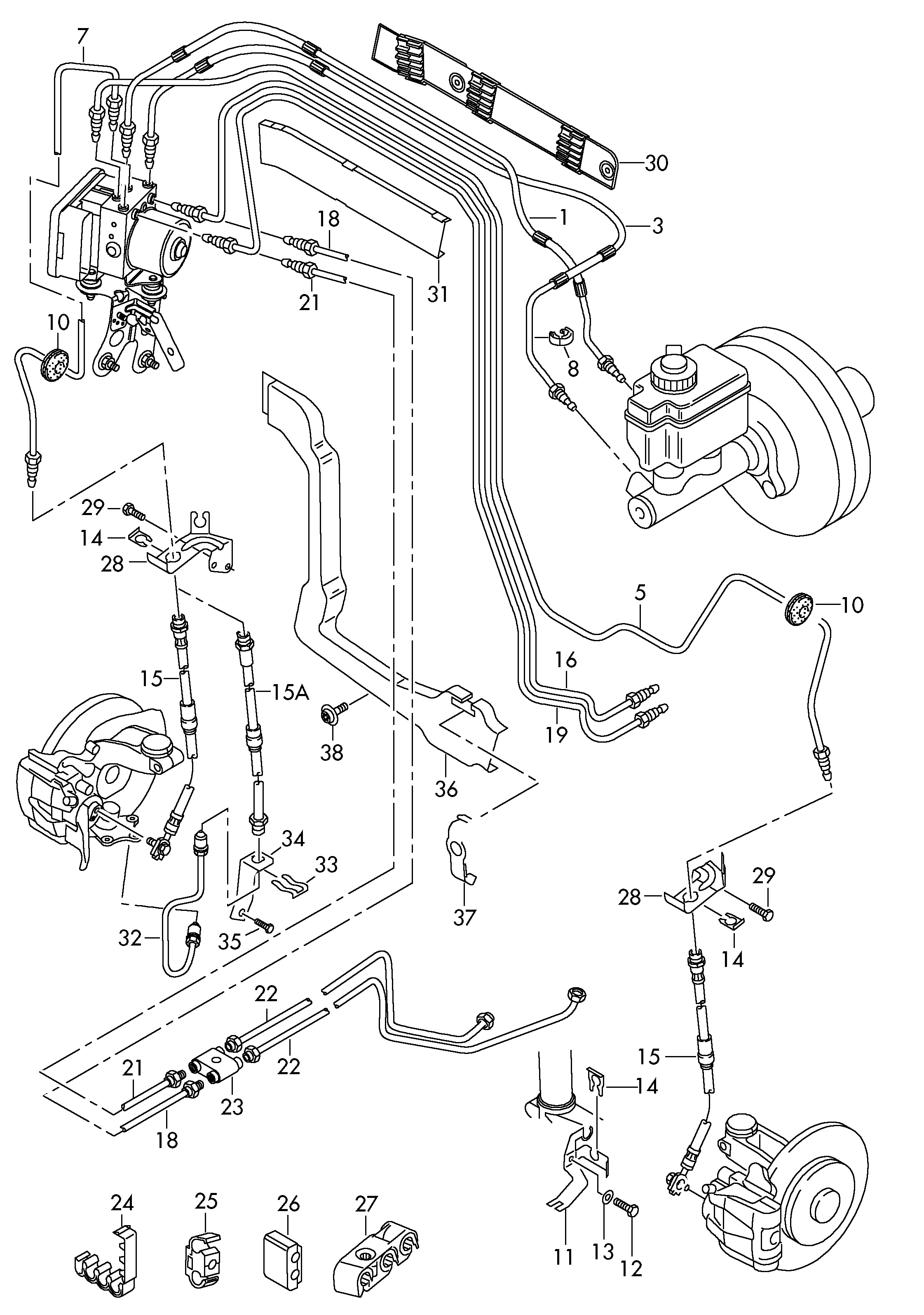 VW 1K0 611 701 N - Jarruletku inparts.fi