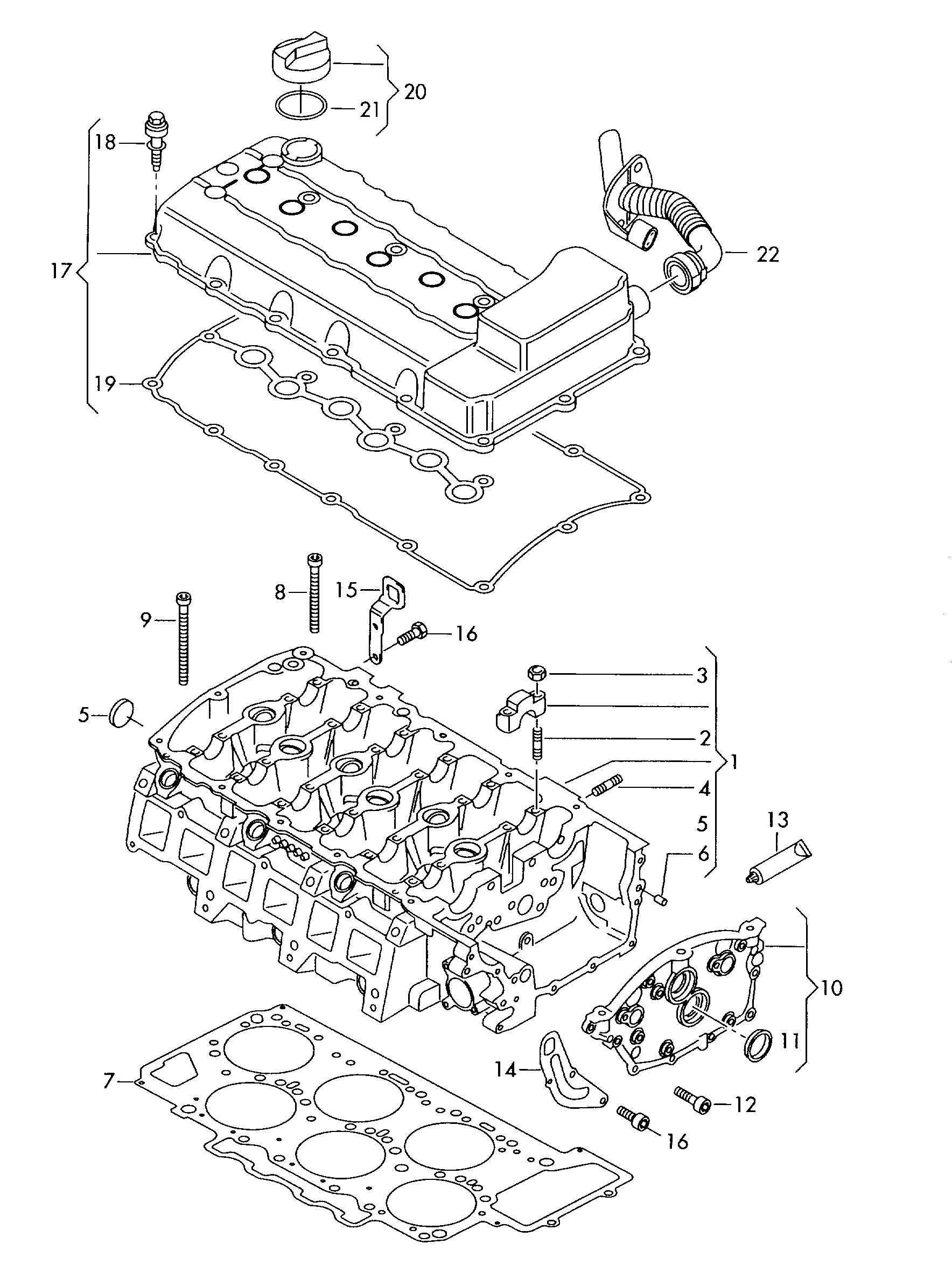 Mercedes-Benz 03H103429D - cylinder head cover inparts.fi