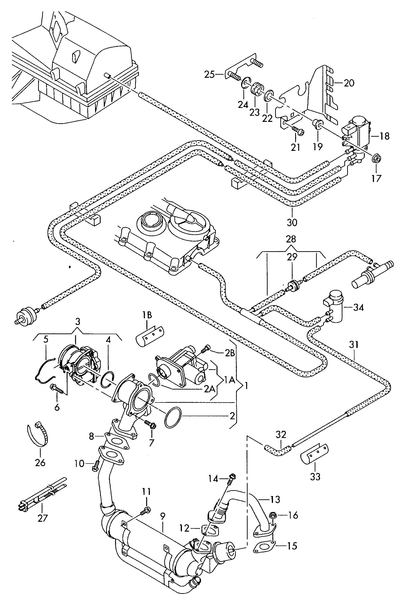 Seat 03G 128 063 Q - Kaasuläpän kotelo inparts.fi