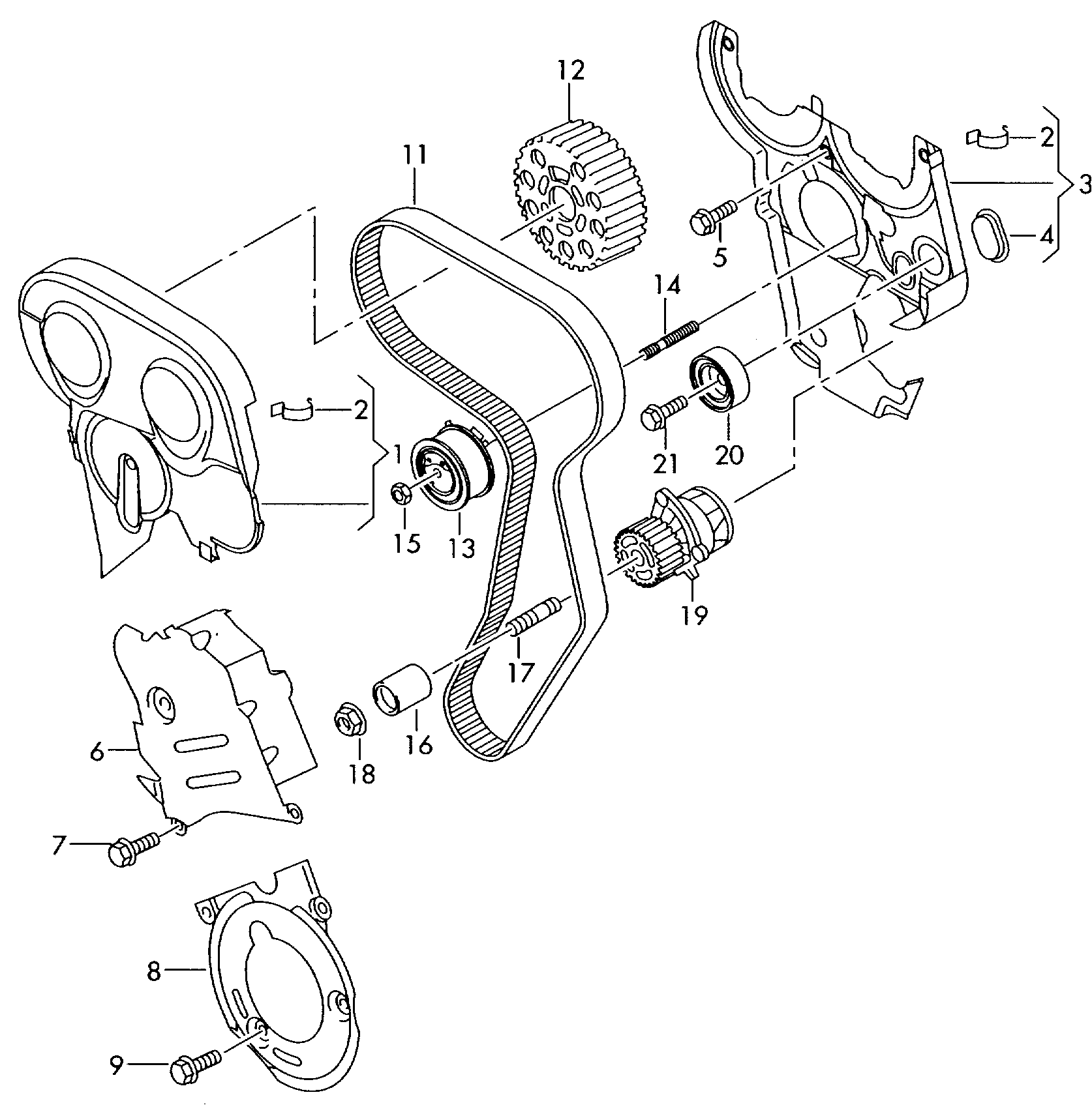 Skoda 03G 198 119 - Hammashihnasarja inparts.fi