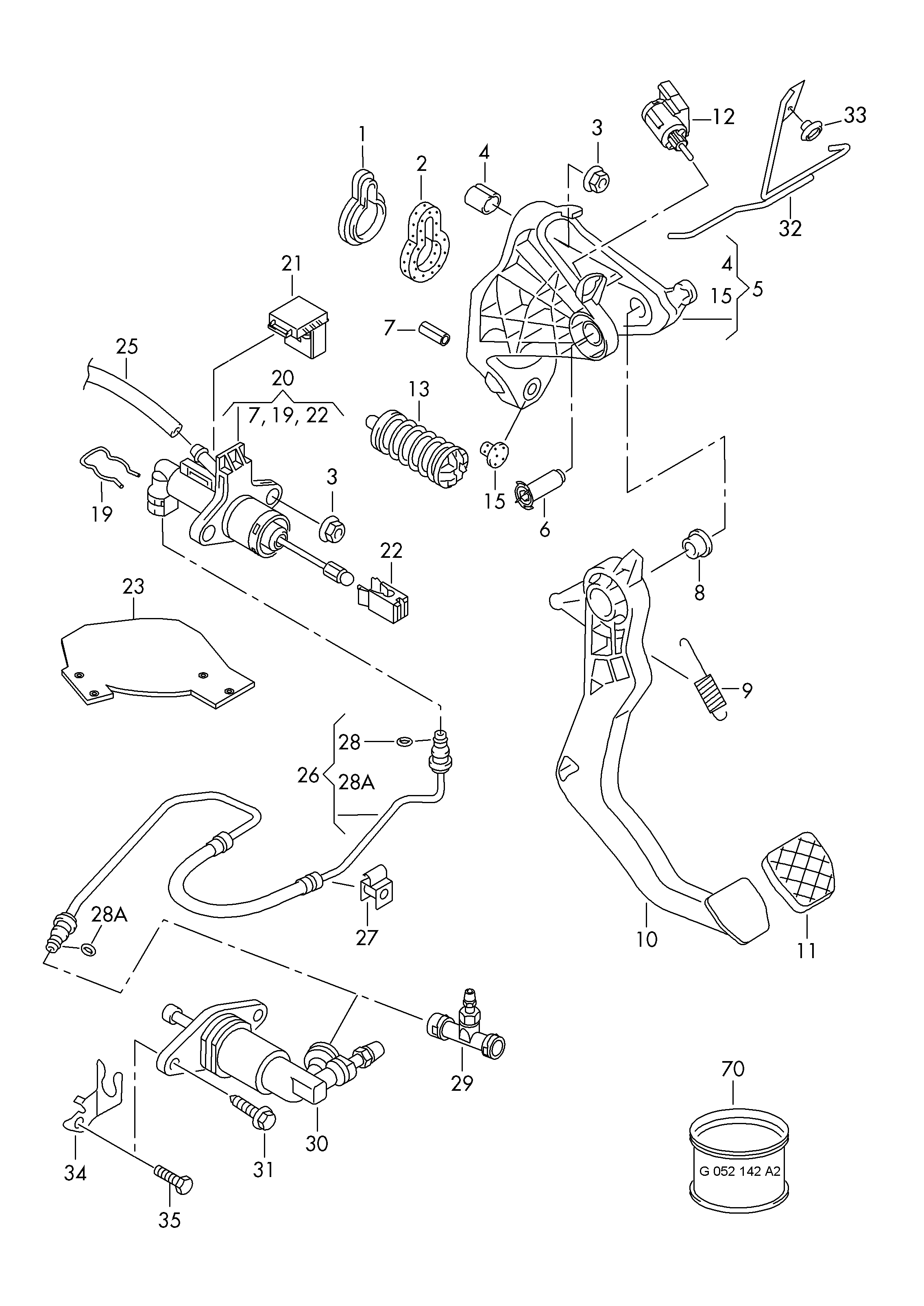 Skoda 6R0 721 261 - Työsylinteri, kytkin inparts.fi