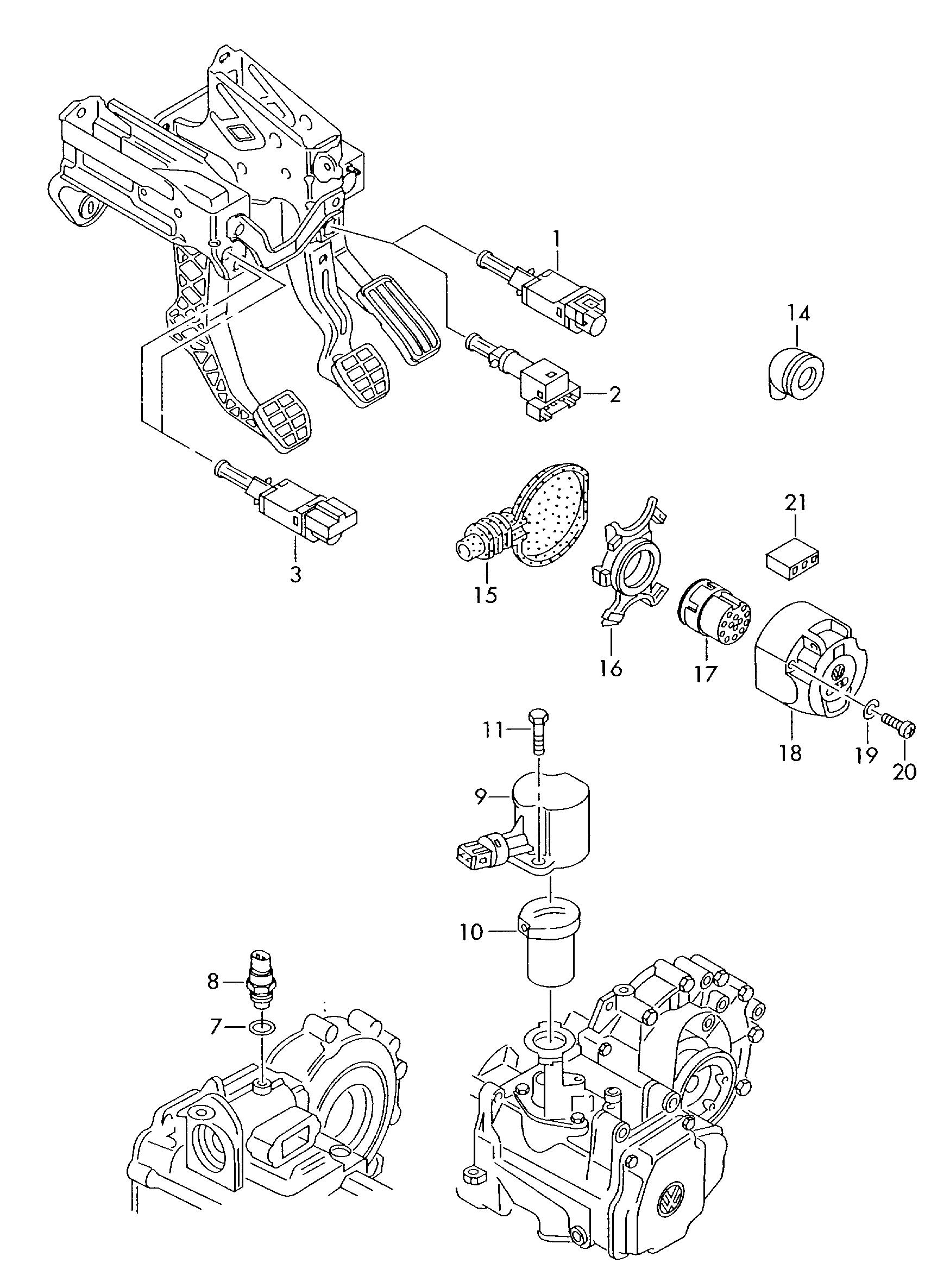 VAG 6Q0927189 - Valitsin, vakionopeussäädin inparts.fi