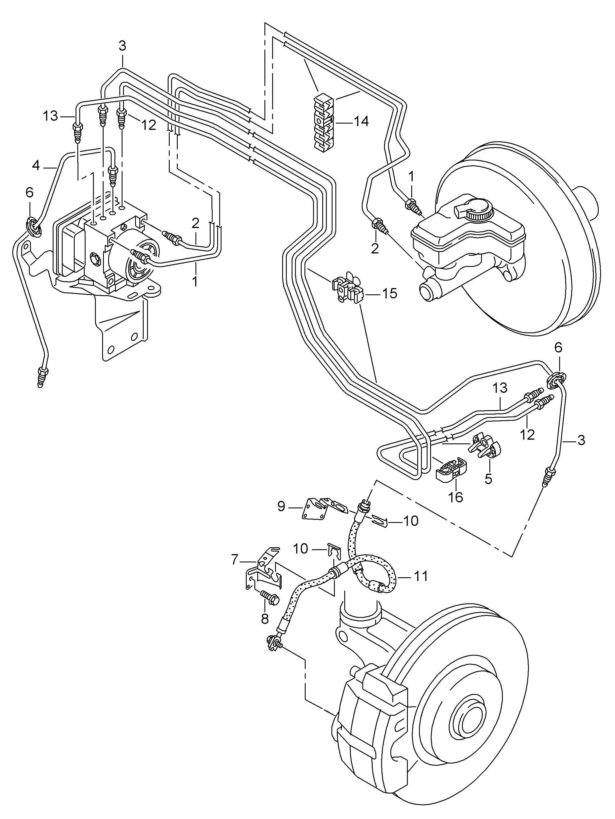 VW 5Q0 611 701 D - Jarruletku inparts.fi