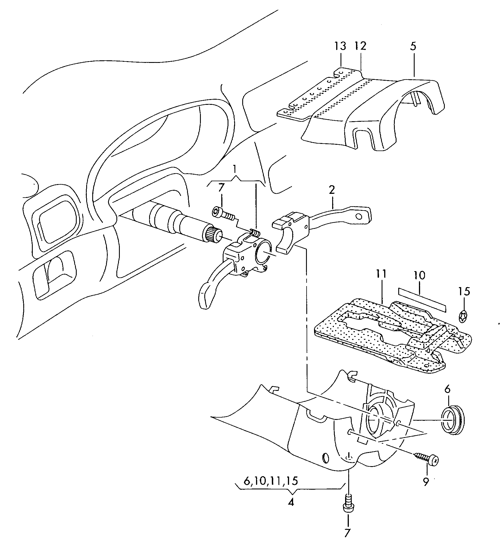 Skoda 8L0 953 513 G - Kytkin, ohjausakseli inparts.fi