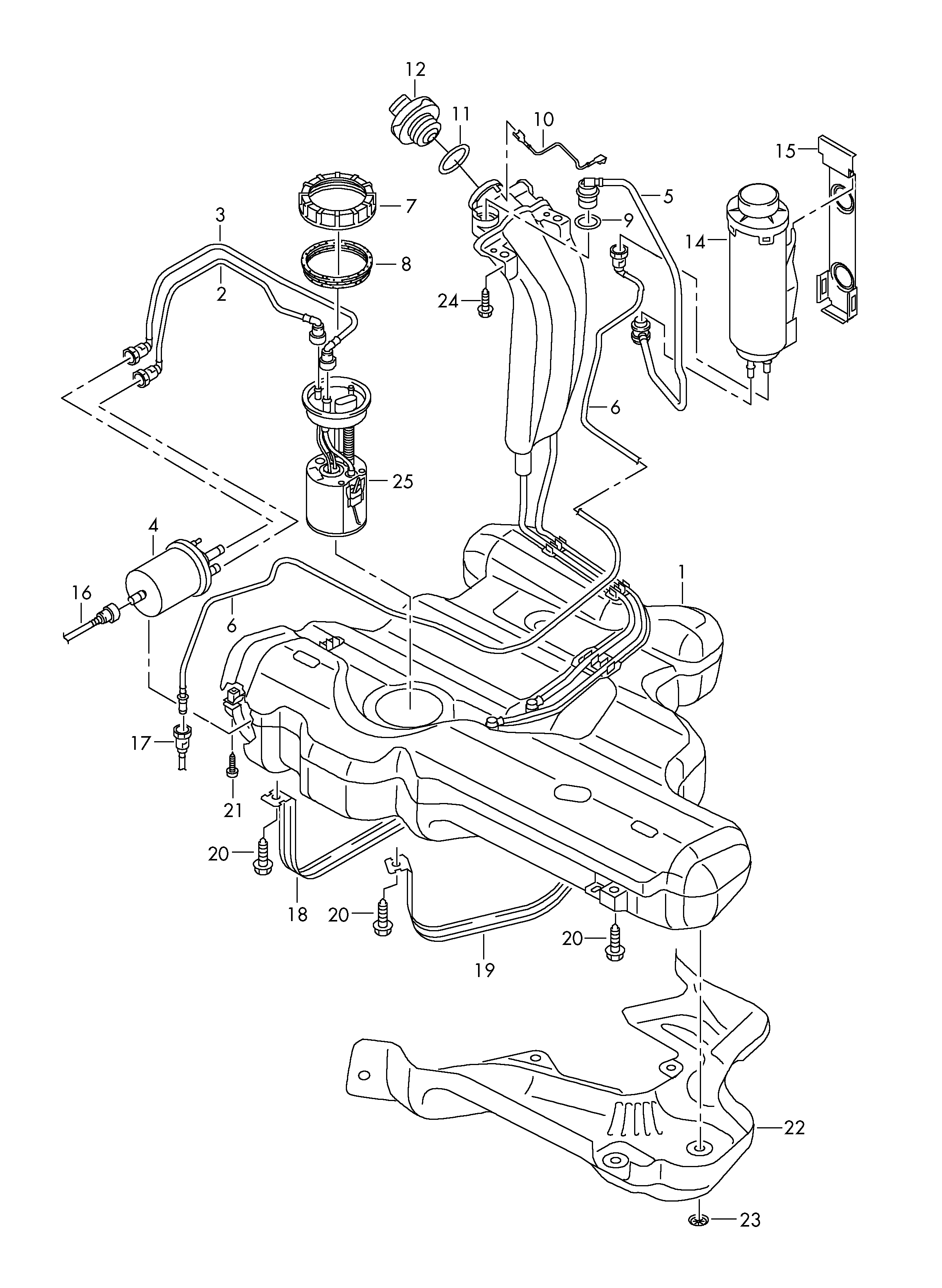 Skoda 6R0201550C - Korkki, polttoainetankki inparts.fi