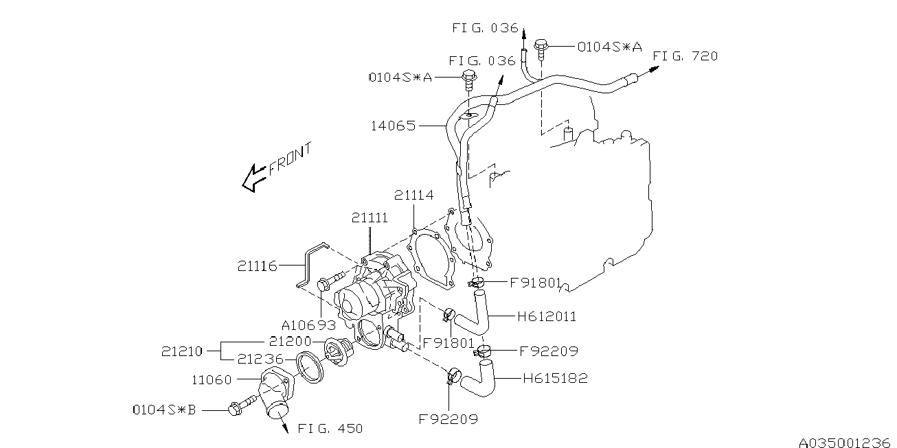 Subaru 21210-AA150 - Termostaatti, jäähdytysneste inparts.fi