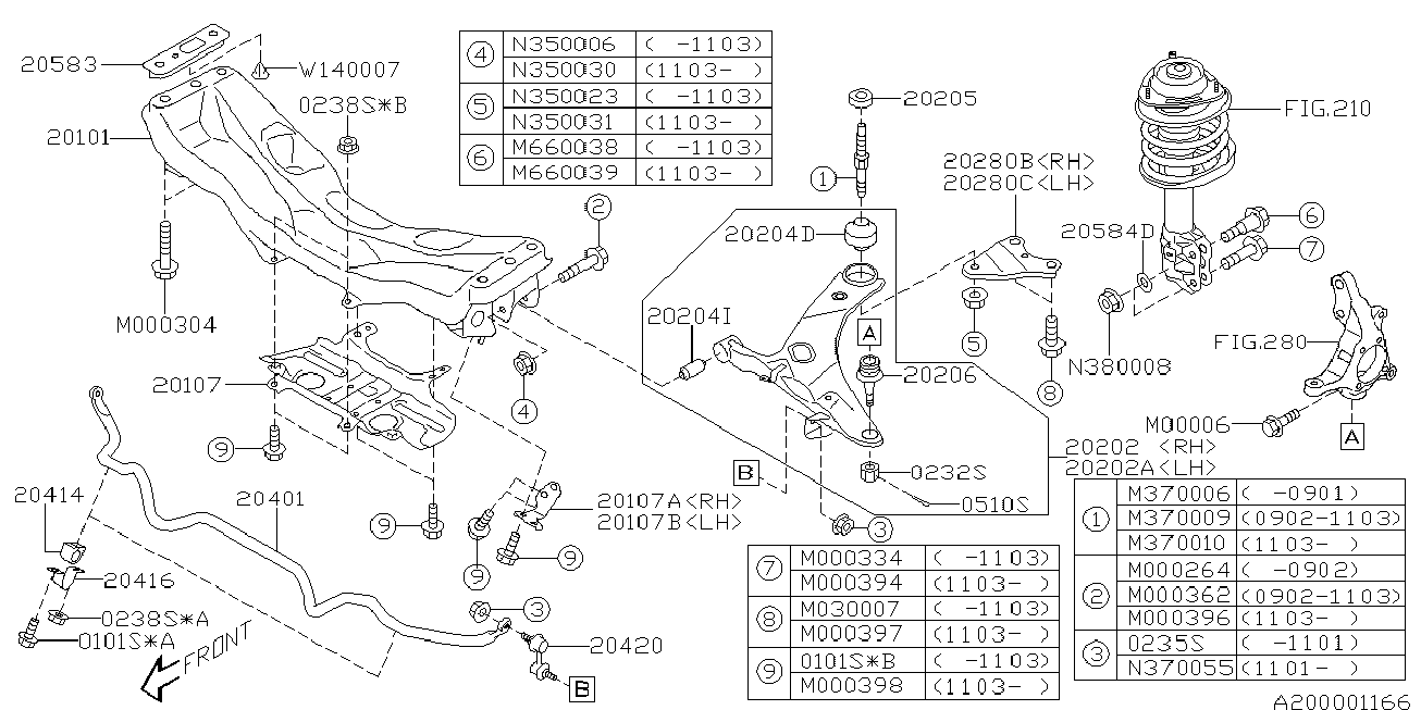 Subaru 20202 SC011 - Tukivarsi, pyöräntuenta inparts.fi