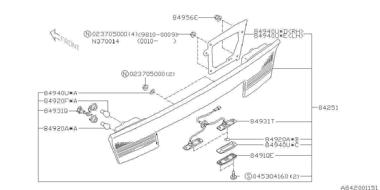 Subaru 68410-2430 - Polttimo, mittariston valo inparts.fi