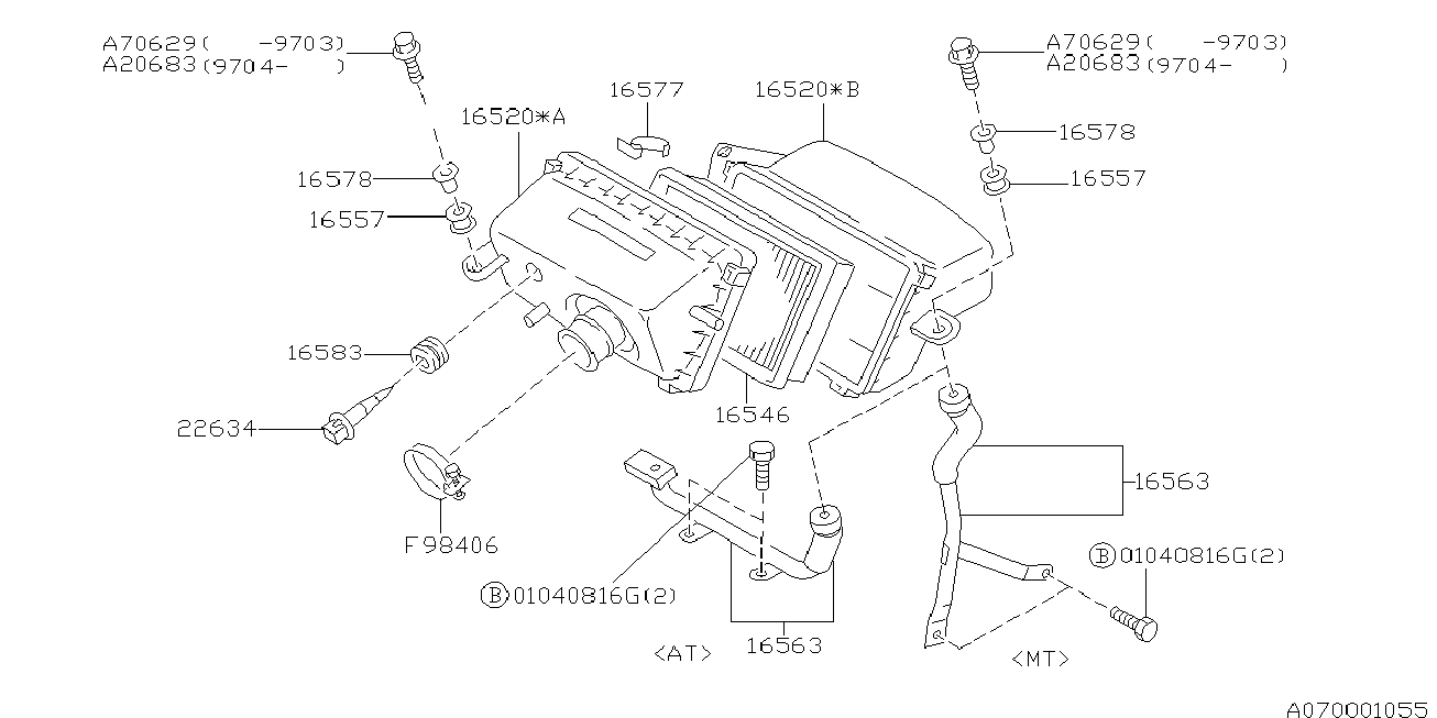 Subaru 22634KA070 - Tunnistin, imuilman lämpötila inparts.fi