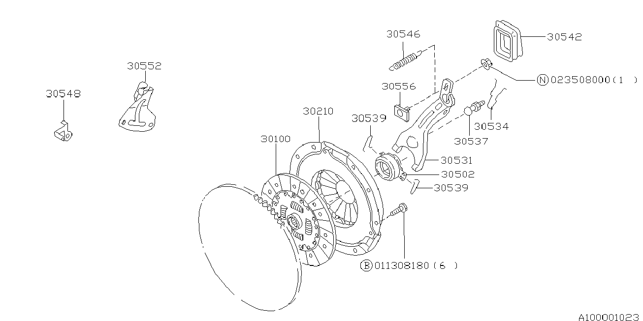 Subaru 30210-AA300 - Kytkimen painelevy inparts.fi