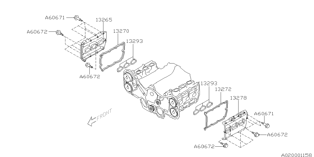 Subaru 13272AA150 - Akselitiiviste, nokka-akseli inparts.fi