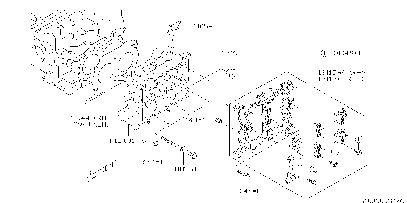 Subaru 11044AA780 - Tiiviste, sylinterikansi inparts.fi