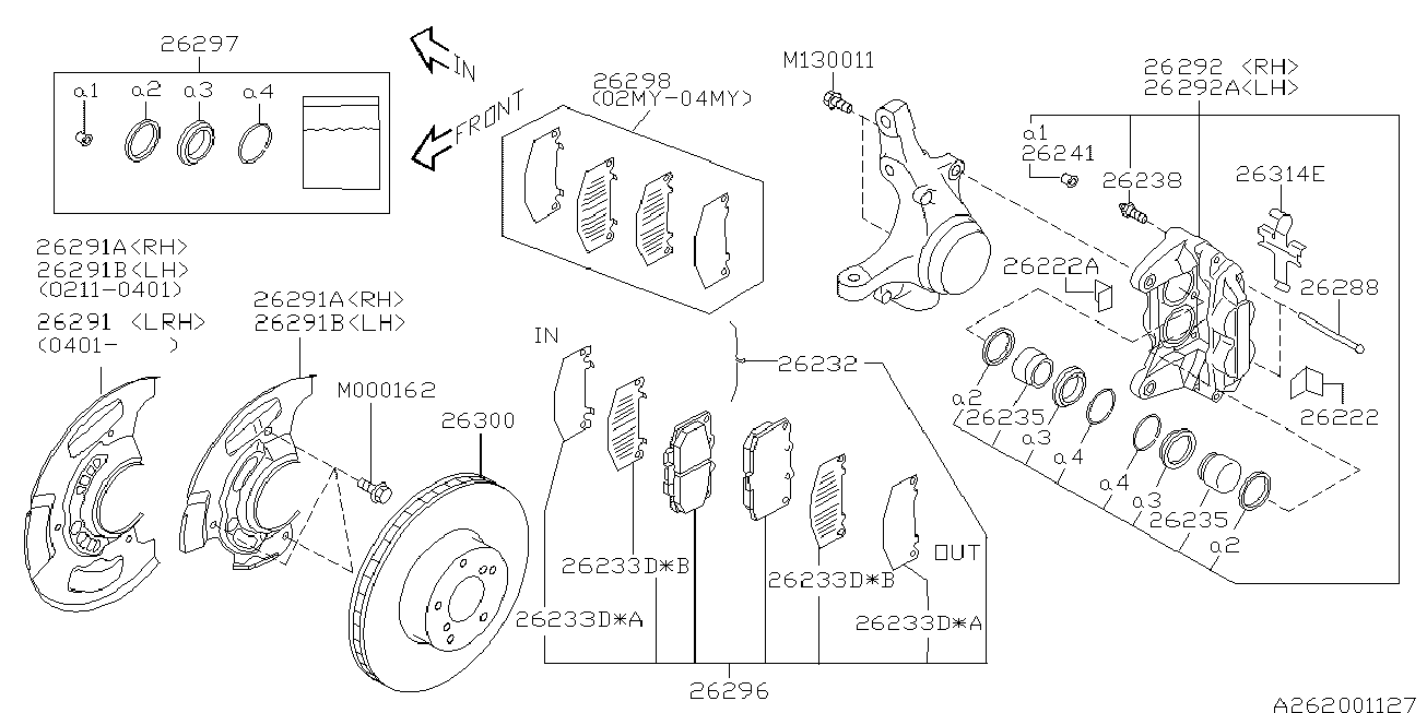 NISSAN 26296AE120 - Jarrupala, levyjarru inparts.fi