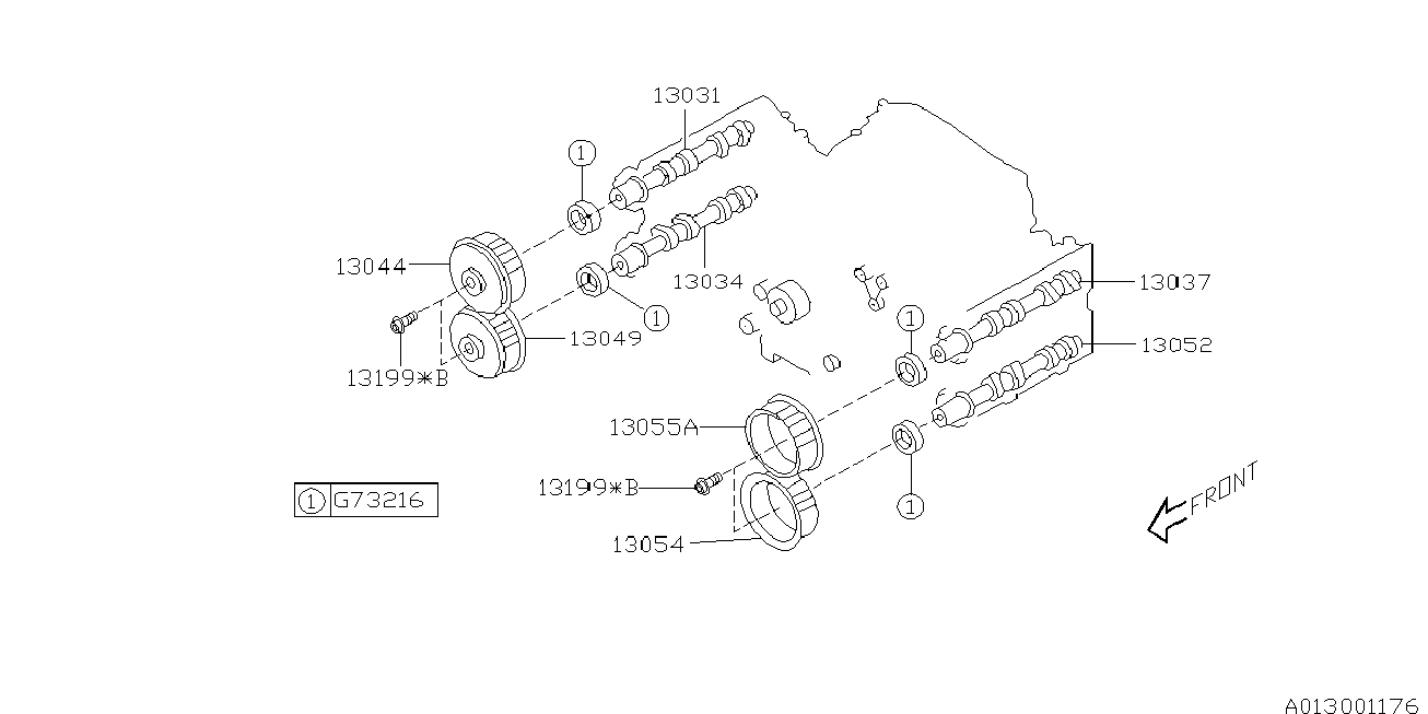 Subaru 80673-2160 - Akselitiiviste, nokka-akseli inparts.fi