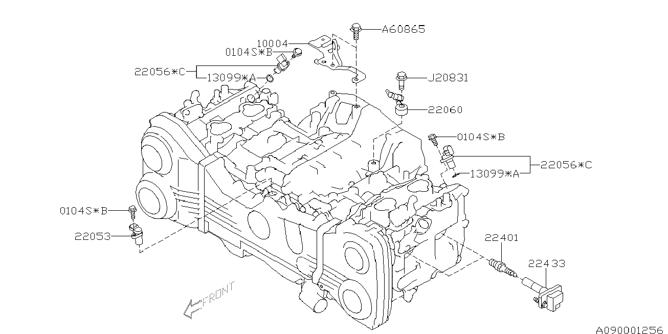 Subaru 22433-AA540 - Sytytyspuola inparts.fi