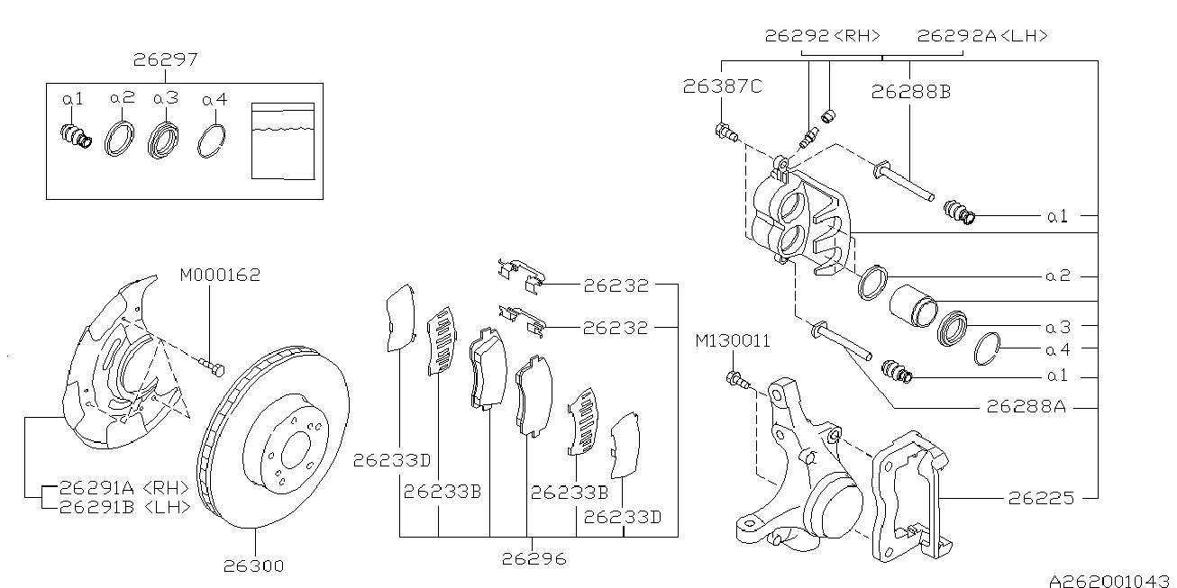 Subaru 26296-AC050 - Jarrupala, levyjarru inparts.fi