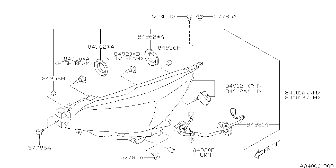 Subaru 84920-PA000 - Hehkulankapolttimo, sumuvalo inparts.fi