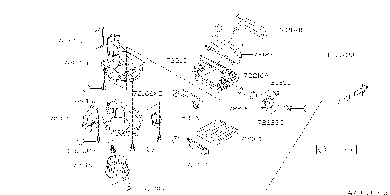 Subaru 72880AL000 - Suodatin, sisäilma inparts.fi