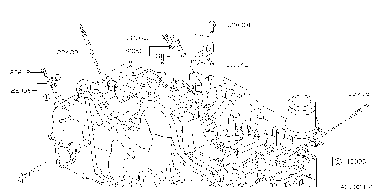 Subaru 22439AA020 - Hehkutulppa inparts.fi