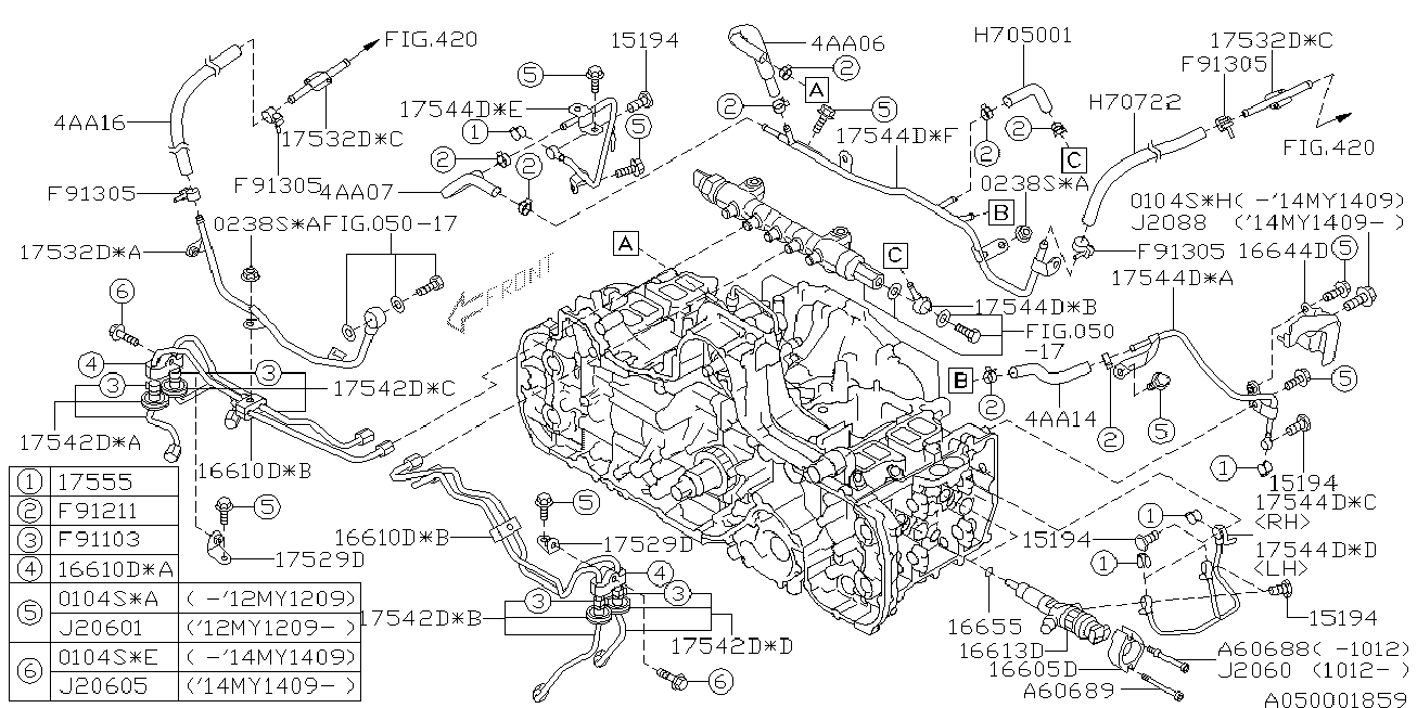 Subaru 16613-AA030 - Suuttimen pidike inparts.fi