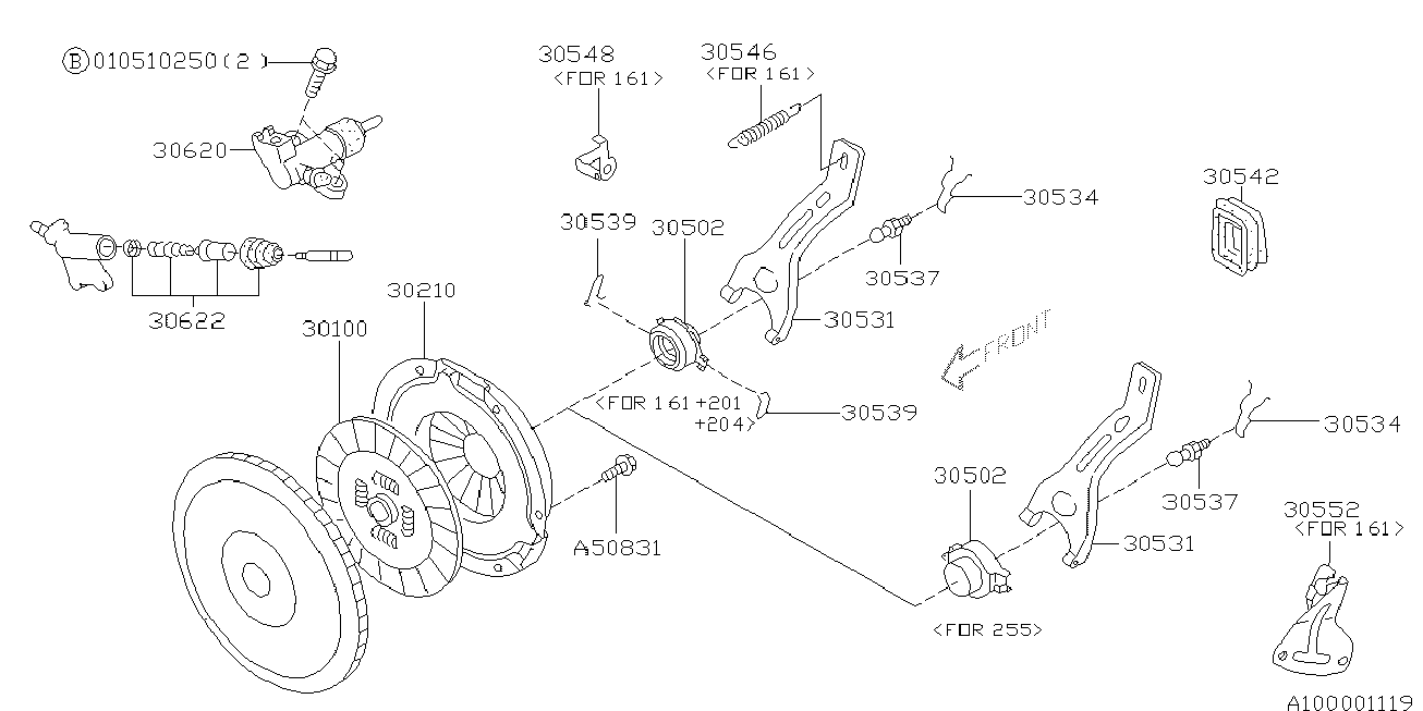 Subaru 30210-AA590 - Kytkimen painelevy inparts.fi