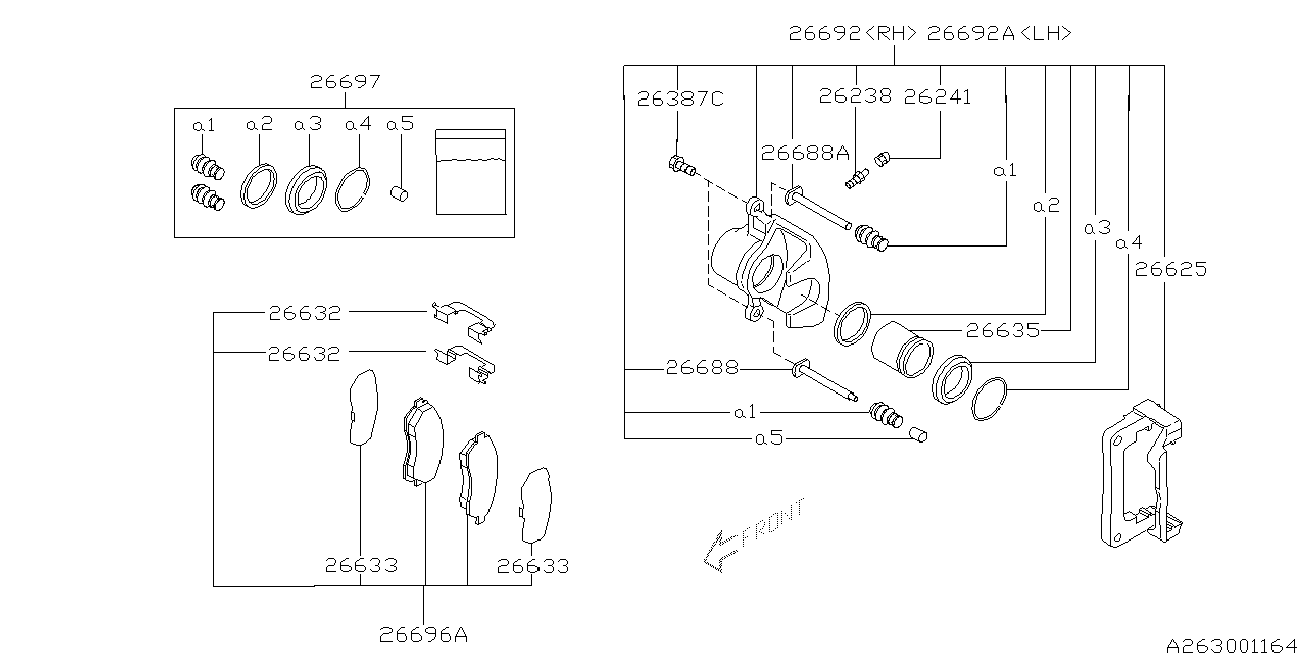 Subaru 26696-FC002 - Jarrupala, levyjarru inparts.fi