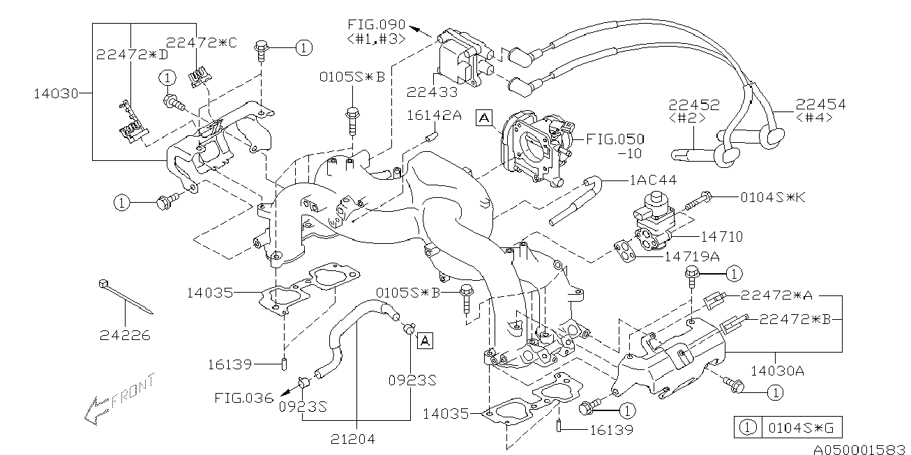 Subaru 22433AA500 - Sytytyspuola inparts.fi