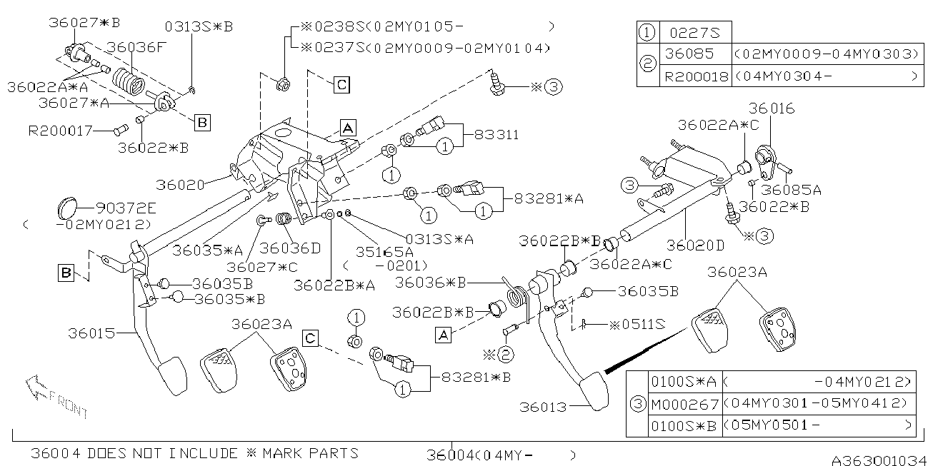 Subaru 83370-AA001 - Jarruvalokatkaisin inparts.fi