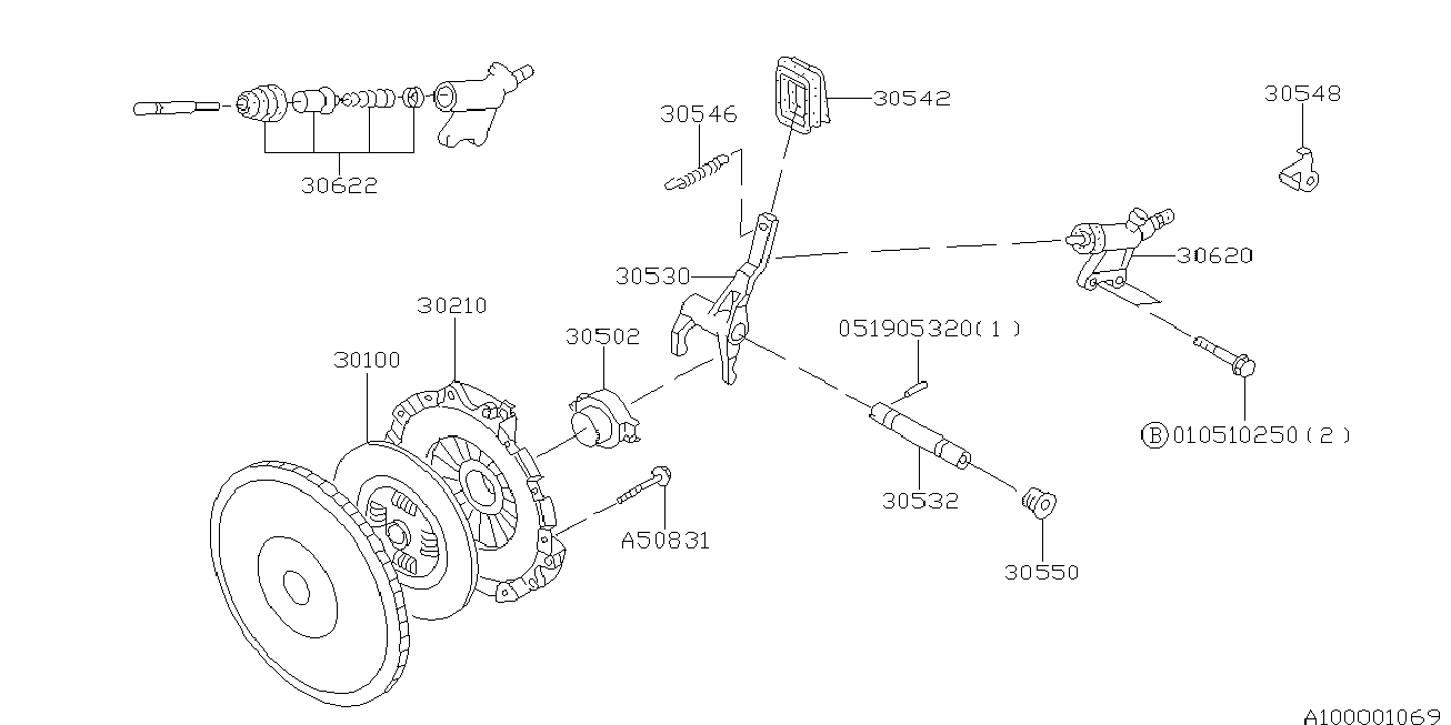 Subaru 30210-AA421 - Kytkimen painelevy inparts.fi