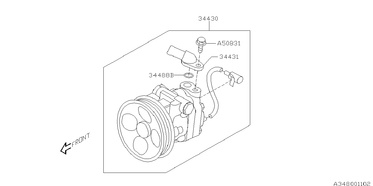 Subaru 34439AE020 - Tiiviste, imusarja inparts.fi