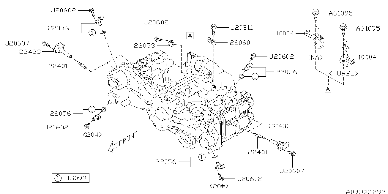 Subaru 22401 AA781 - Sytytystulppa inparts.fi