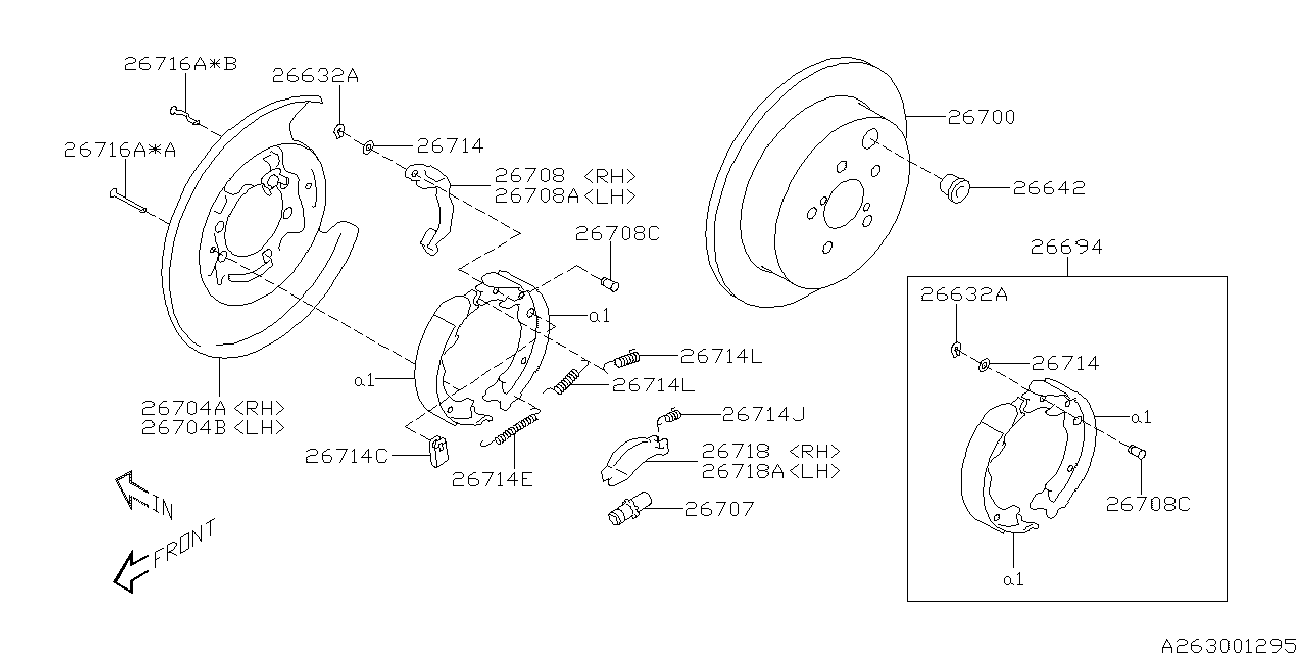 Subaru 26700FJ000 - Jarrulevy inparts.fi