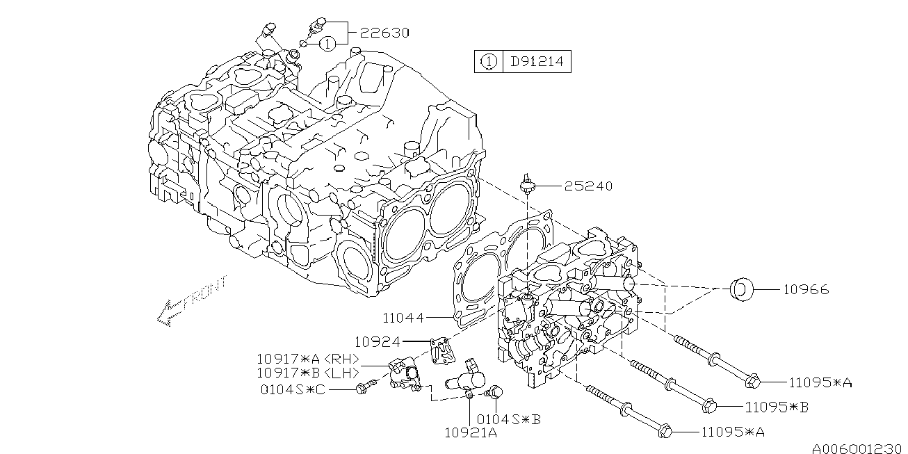 Subaru 10966AA020 - Tiivisterengas, tulppaistukka inparts.fi