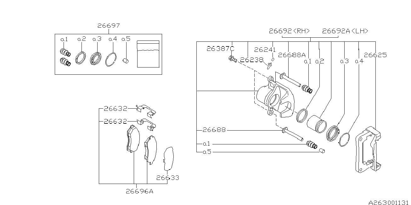 Subaru 26696-FA010 - Jarrupala, levyjarru inparts.fi