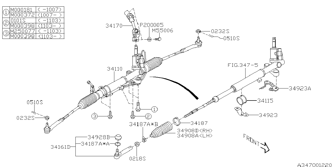 Subaru 34141-AA-042 - Raidetangon pää inparts.fi