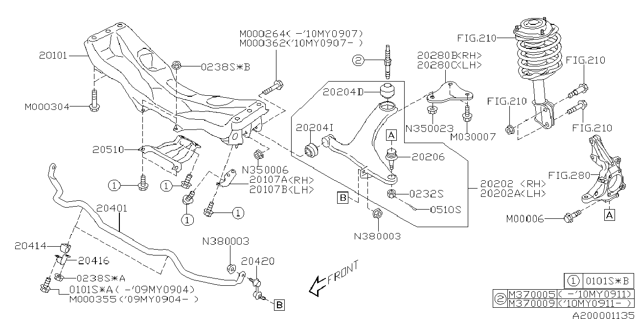 Subaru 20204-XA00B - Tukivarren hela inparts.fi