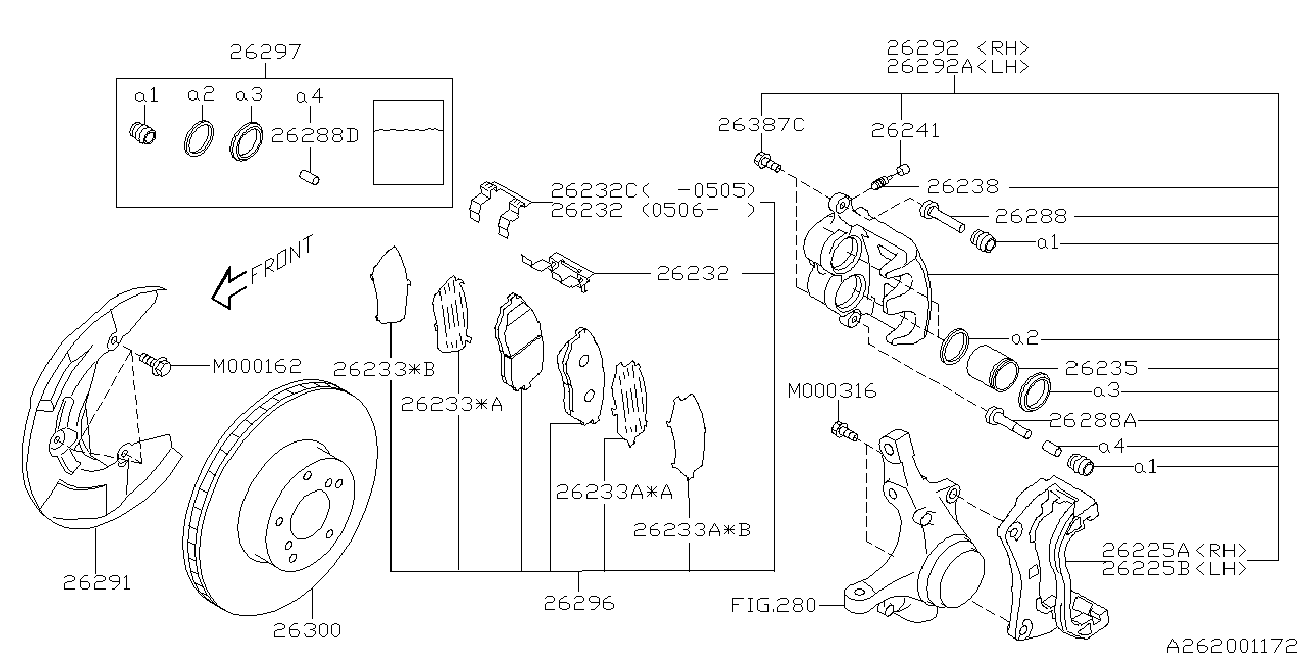 Subaru 26300XA00A - Jarrulevy inparts.fi