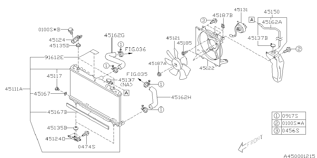 Subaru 45111FE080 - Jäähdytin,moottorin jäähdytys inparts.fi