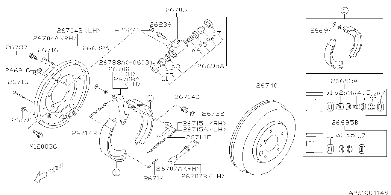 Subaru 26340AA010 - Jarrurumpu inparts.fi