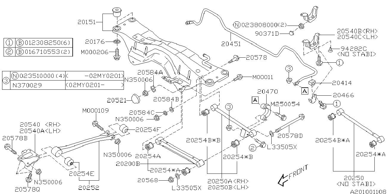 Subaru 20270-AA001 - Tukivarren hela inparts.fi