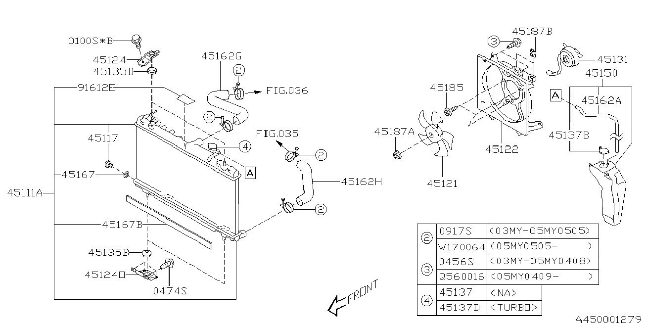 Subaru 45111FE081 - Jäähdytin,moottorin jäähdytys inparts.fi