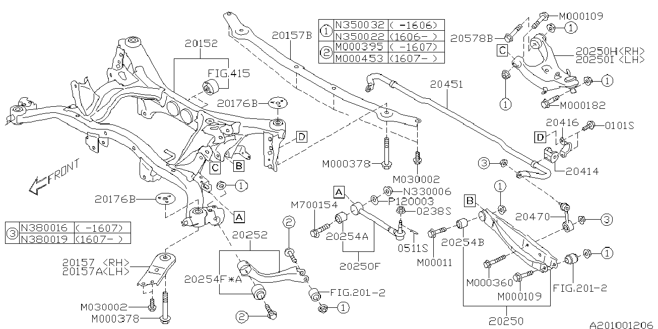 Subaru 20252FJ020* - Tukivarren hela inparts.fi