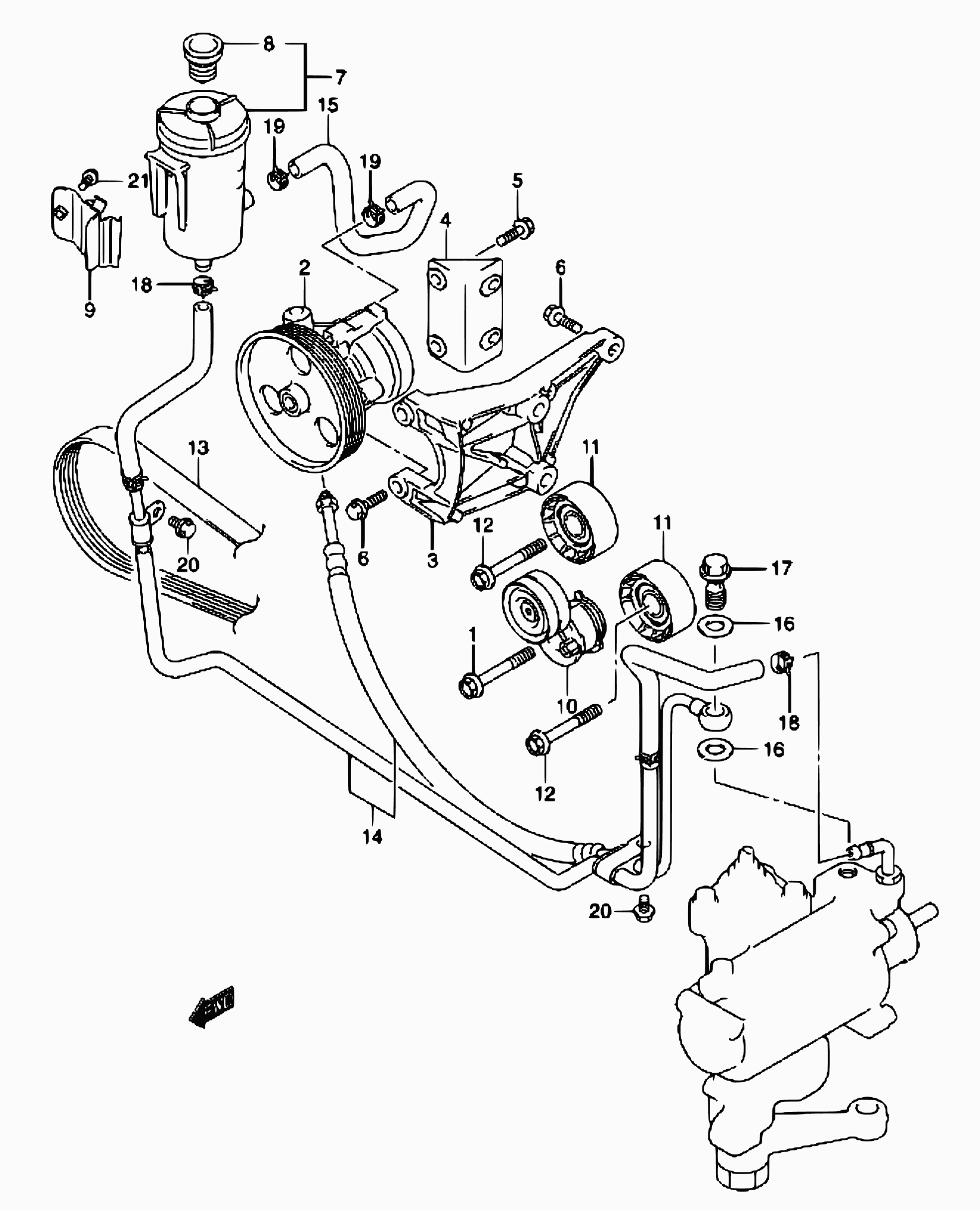 Suzuki 49180-84A80 - Moniurahihna inparts.fi