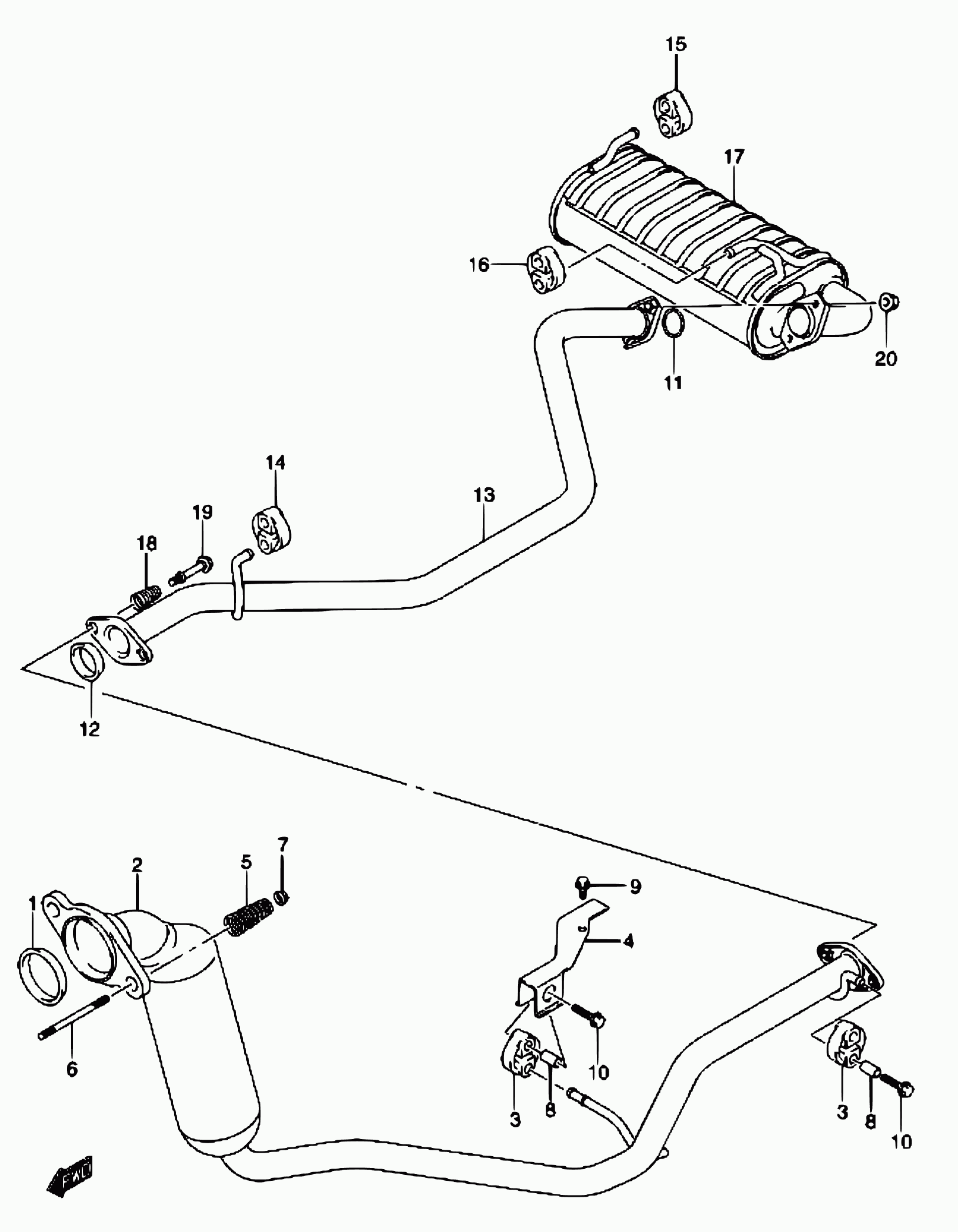 CITROËN 14493-85C00 - Ruuvi, pakoputkisto inparts.fi